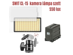 Swit CL15 LED kamera lámpa, SmallRig 2059 1 db!!! rögzítőkonzol, Nanguang BM1 elemtartó